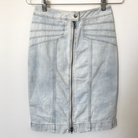 pilcro denim skirt